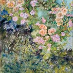 Rosiers en liberté – techniques mixtes — 1,20m x 0,90m